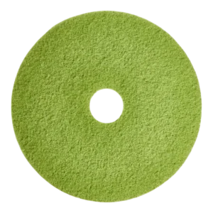 Grön diamantrondell för polering av industrigolv med städmaskin