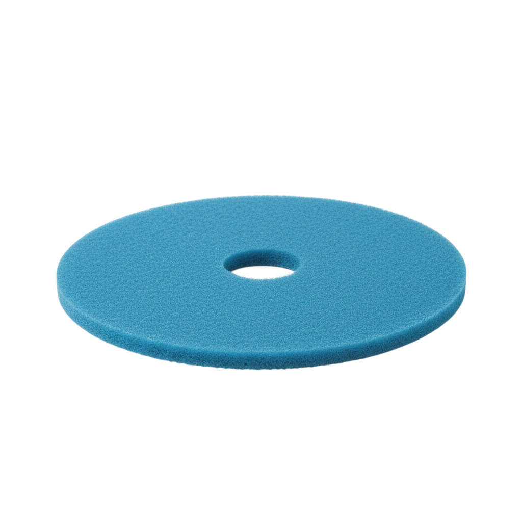 Blå skurrondell för lätt smutsade golv
