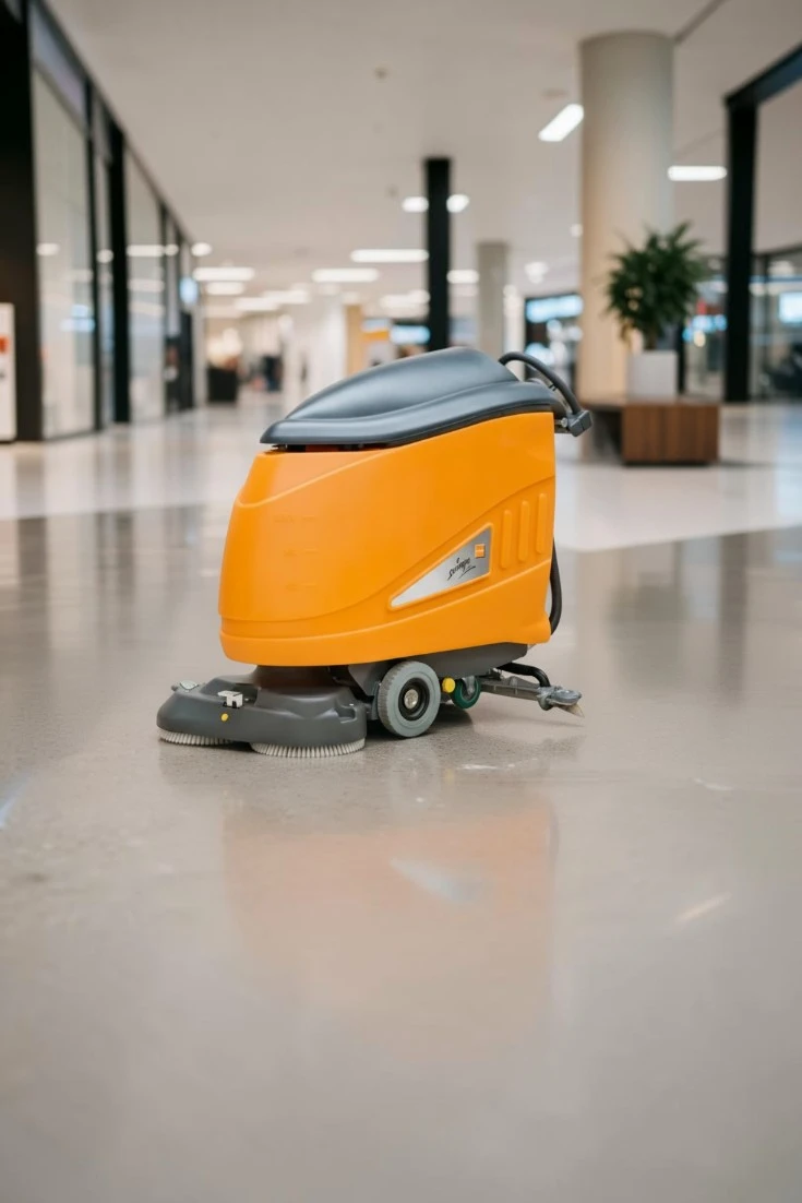 Taski Swingo 1255B gå bakom skurmaskin med dubbla PPL borstar för stora ytor.